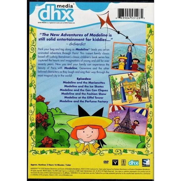 The New Adventures of Madeline- Adventures in Paris DVD Madeline - Picture 3 of 3